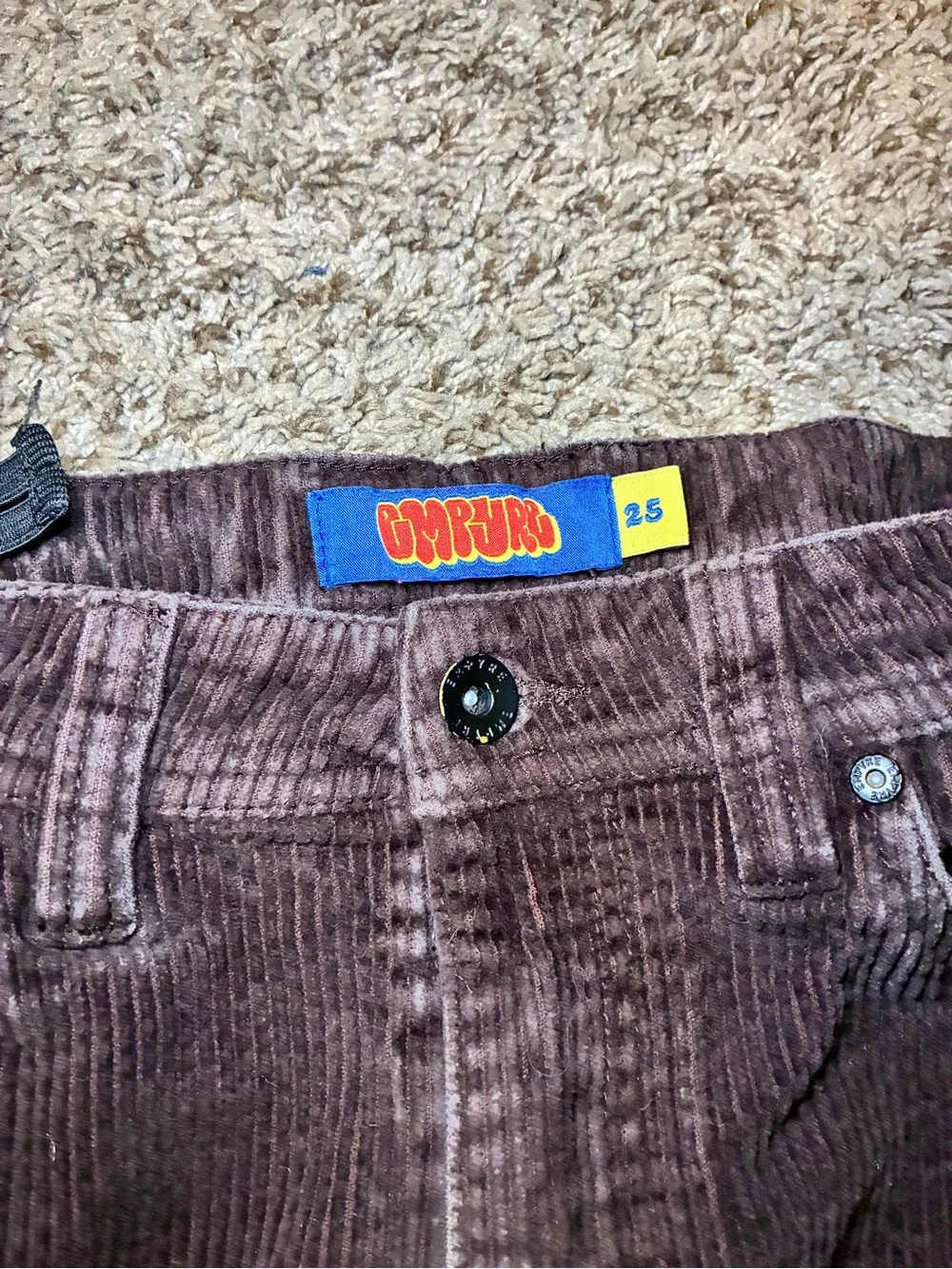 Men's Brown Corduroy Pants - Classic Straight Fit
